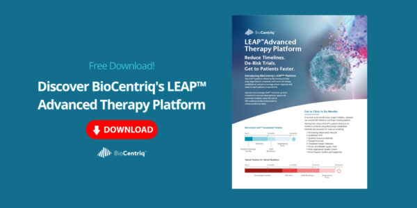 Download BioCentriq's flyer on LEAP™ advanced therapy platform