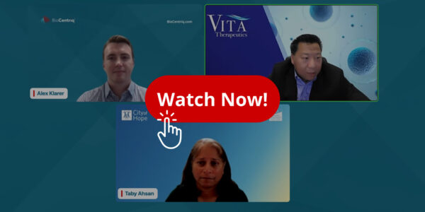 Watch Now! Button over a screenshot of three speakers featured in a webinar